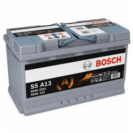 بطارية بوش ألماني S5 AGM قطب يمين (DIN95 - 95AH) للسيارات الفارهة 850A