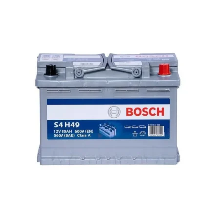 بوش بطارية تشيكي قطب يمين (DIN80 - 80AH) للسيارات الملاكي سعة 12V