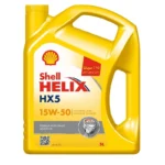 زيت شيل هيلكس HX5 بلس معزز (15W-50) عبوة 5 لتر