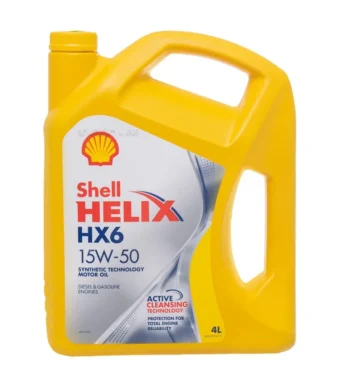 زيت شيل هيلكس HX6 تقنية خاصة (15W-50) عبوة 4 لتر