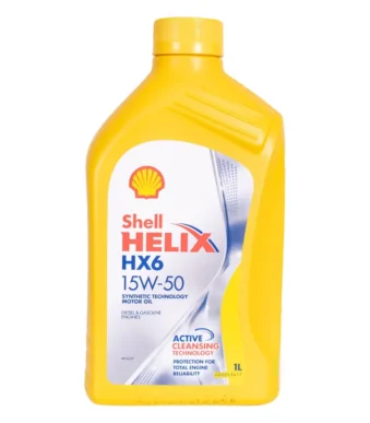 زيت شيل هيلكس HX6 تقنية خاصة (15W-50) عبوة 1 لتر