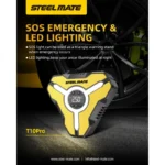 ⁦Steelmate T10 Pro منفاخ هواء لاسلكي ديجيتال 6 بار - أصفر⁩ - الصورة ⁦4⁩