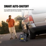 ⁦Steelmate T5 كمبروسر ديجيتال لنفخ إطارات السيارات 6 بار - أسود⁩ - الصورة ⁦8⁩