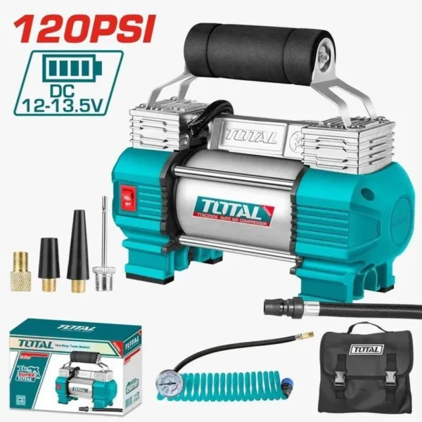 TOTAL كمبروسر هواء للسيارة 2 بستم 12V